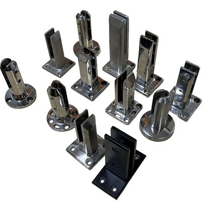 304/316 Stainless Steel Glass Spigot with Mirror/Satin/Gold/Black Finish for Pool Fence and Glass Railing - Customizable Sizes