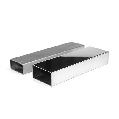 AISI 201 304 316 Inox Railing Pipe 0.5mm-2.7mm Thcikenss 20mmx40mm Stainless Steel Rectangular Tube
