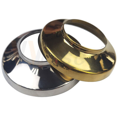 Manufacturer Silver Gold SS 201 304 316 Inox Stair Fittings Stainless Steel Post Base Cover For Round Balustrade