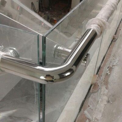Easy Installation SS 201 304 316 Mirror Satin Inox Stair Accessories 63.5mm 2 1/2 Inch OD Stainless Steel Handrail Elbow