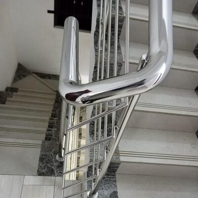 1.2mm 1.5mm Thickness 201 304 316 Grade Mirror Satin Surface 15.9mm OD Stainless Steel Handrail Elbow 55mm Arc Length