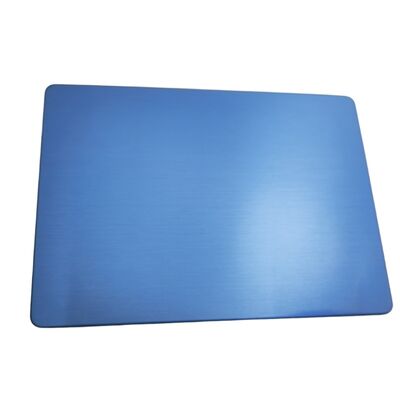 SS 201 Cold Rolled Hairline Inox Plate Metal 4'' X 8'' Blue Satin SS No.4 Sheet