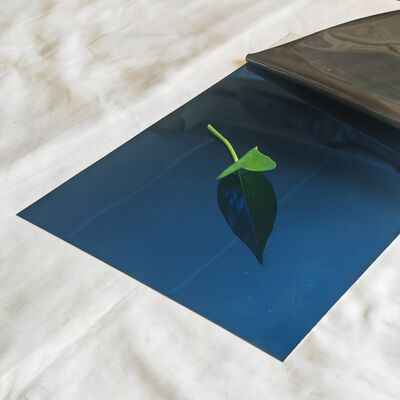 1250mmx2500mm Mill Edge SS201 8K Mirror Blue Color Stainless Steel Sheet