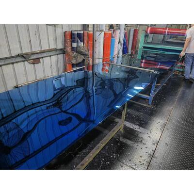 SS 201 Stainless Steel Sheet Cold Rolled  1.2mm 1.5mm Sapphire Blue Mirror Finished