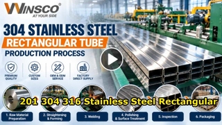 Stainless Steel Rectangular Tube Production Process | WINSCO Factory