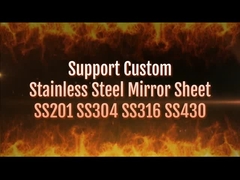 1500mm Super Mirror Stainless Steel Sheet Black Titanium PVD Color 304 Grade