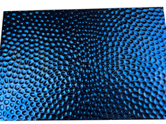 SS Blue Titanium 8K Mirror Hammered Sheet