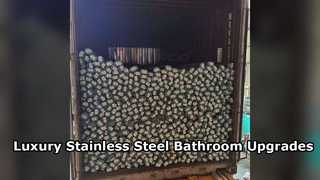 Luxury Stainless Steel Bathroom Pipe Modern Finish