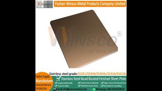 Winsco Brushed red bronze Plating Blackening Antique Stainless Steel Sheet#metal #viralshort#fypage