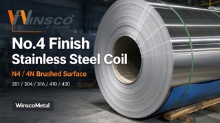Winsco Metal Stainless Steel Coil No.4 Finish | N4 4N Brushed Coil 201 304 316 410 430