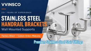 Stainless Steel Wall Mounted Handrail Supports | VVINSCO Factory Direct

