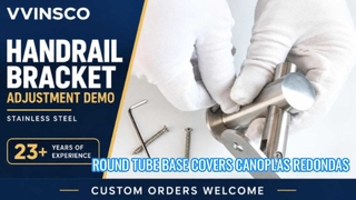304 Stainless Steel Round Tube Base Covers | Canoplas Redondas for Peru | VVINSCO
