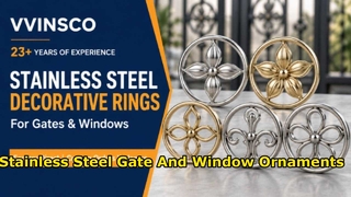 Stainless Steel Decorative Rings & Ornaments for Gates and Windows | VVINSCO Factory
