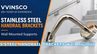 Stainless Steel Wall Mounted Handrail Brackets | VVINSCO Factory Direct
