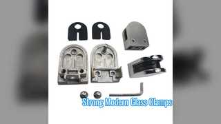 Durable Stainless Steel Square Glass Clamps for Railings